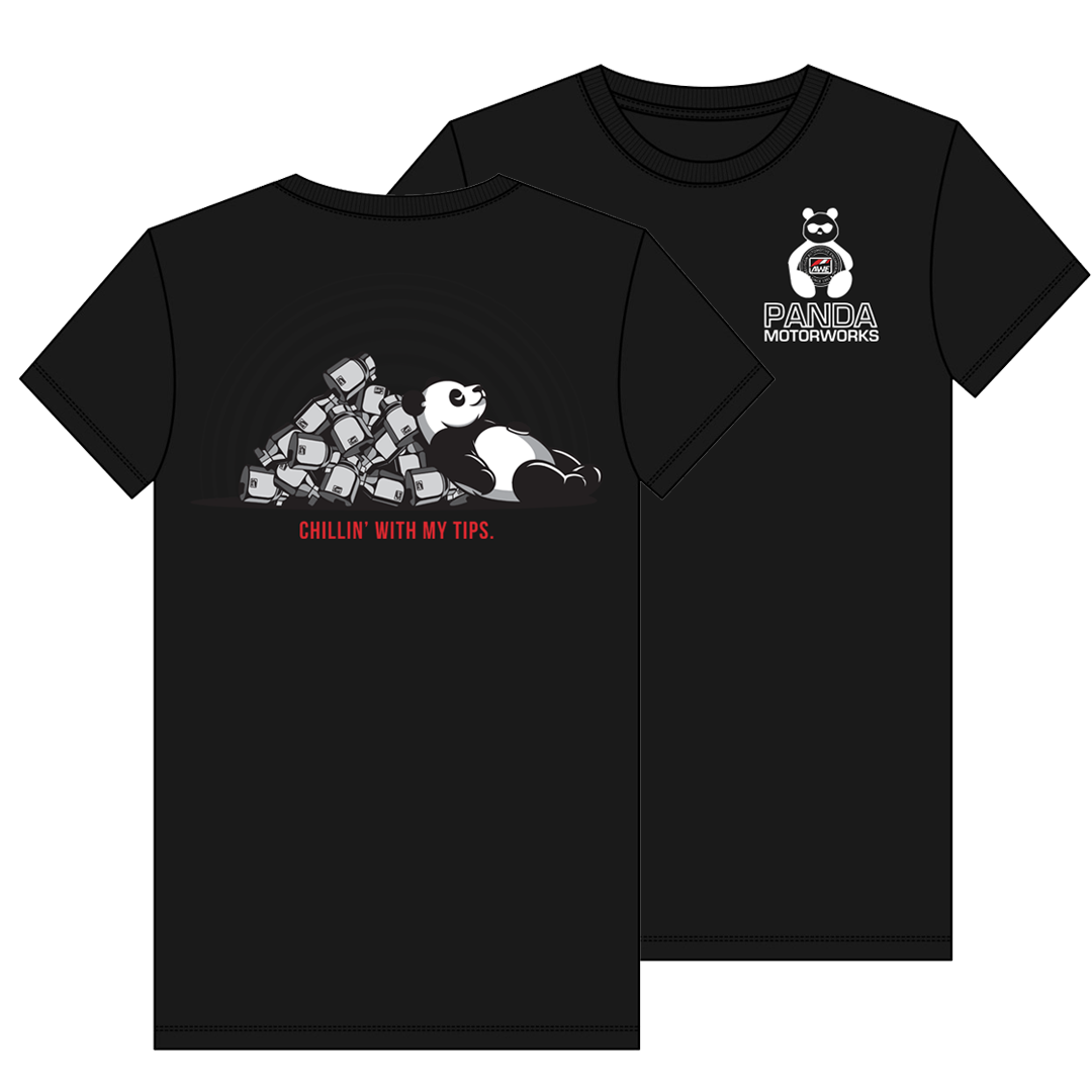 Panda Motorworks “Chillin With My Tips” T-Shirt – Exclusive Panda Motorworks & AWE Design