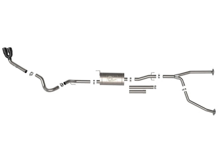 AFE - aFe 2022 Toyota Tundra V6 - 3.5L (tt) Vulcan Series 2.5in to 3in 304 SS Cat - Back Exhaust