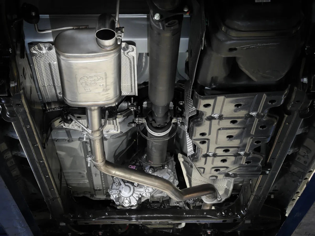 AFE - aFe 2024 Toyota Tacoma L4 - 2.4L ROCK BASHER 2.5in 409 Stainless Steel Cat - Back Exhaust System