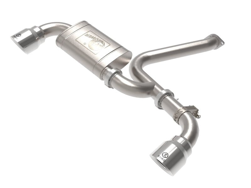 AFE - aFe 22 - 23 Hyundai Kona N L4 2.0L (t) Takeda 3in 304 SS Axle - Back Exhaust System w/ Polished Tips - Panda Motorworks