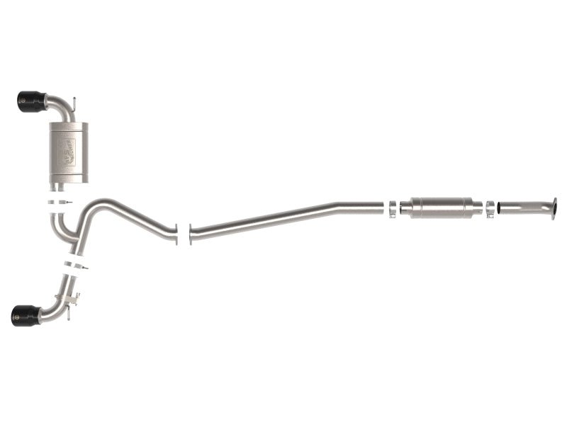 AFE - aFe 22 - 23 Hyundai Kona N L4 2.0L(t) Takeda 3in 304 SS Cat - Back Exhaust System w/ Black Tips - Panda Motorworks