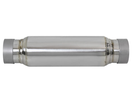 AFE - aFe MACH Force - Xp Stainless Steel Resonator - 3in Inlet/Outlet, 4in Diameter