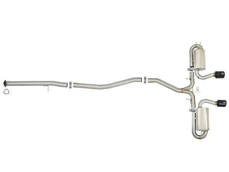 AFE - aFe POWER Takeda 3in 304 SS Cat - Back Exhaust 17 - 19 Honda Civic Si L4 - 1.5L (t)