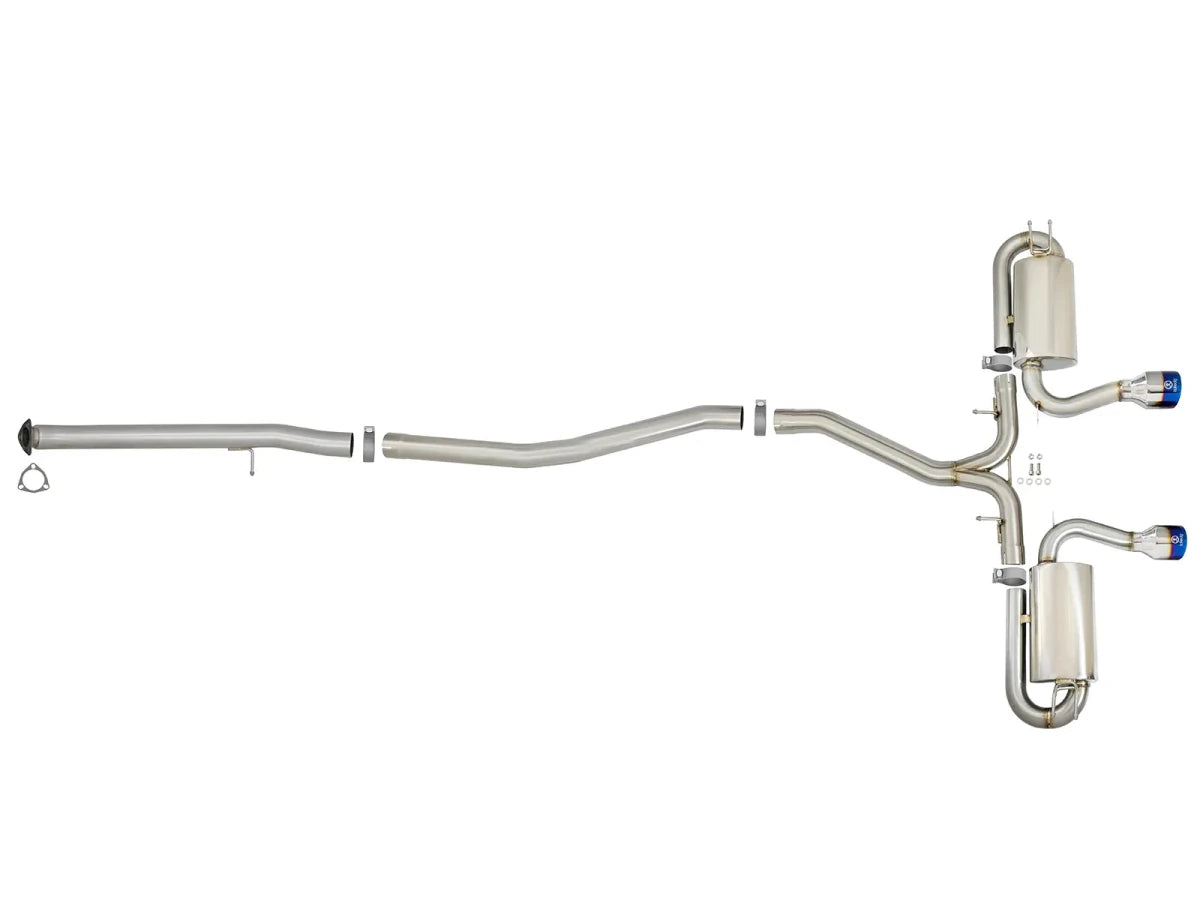 AFE - aFe POWER Takeda 3in 304 SS Cat - Back Exhaust 17 - 19 Honda Civic Si L4 - 1.5L (t)