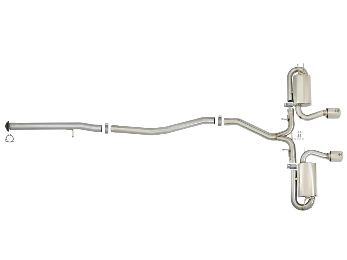 AFE - aFe POWER Takeda 3in 304 SS Cat - Back Exhaust 17 - 19 Honda Civic Si L4 - 1.5L (t)