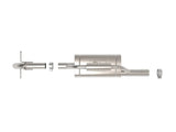 AFE - aFe ROCK BASHER 2 - 1/2 IN 409 Stainless Steel Cat - Back Exhaust System