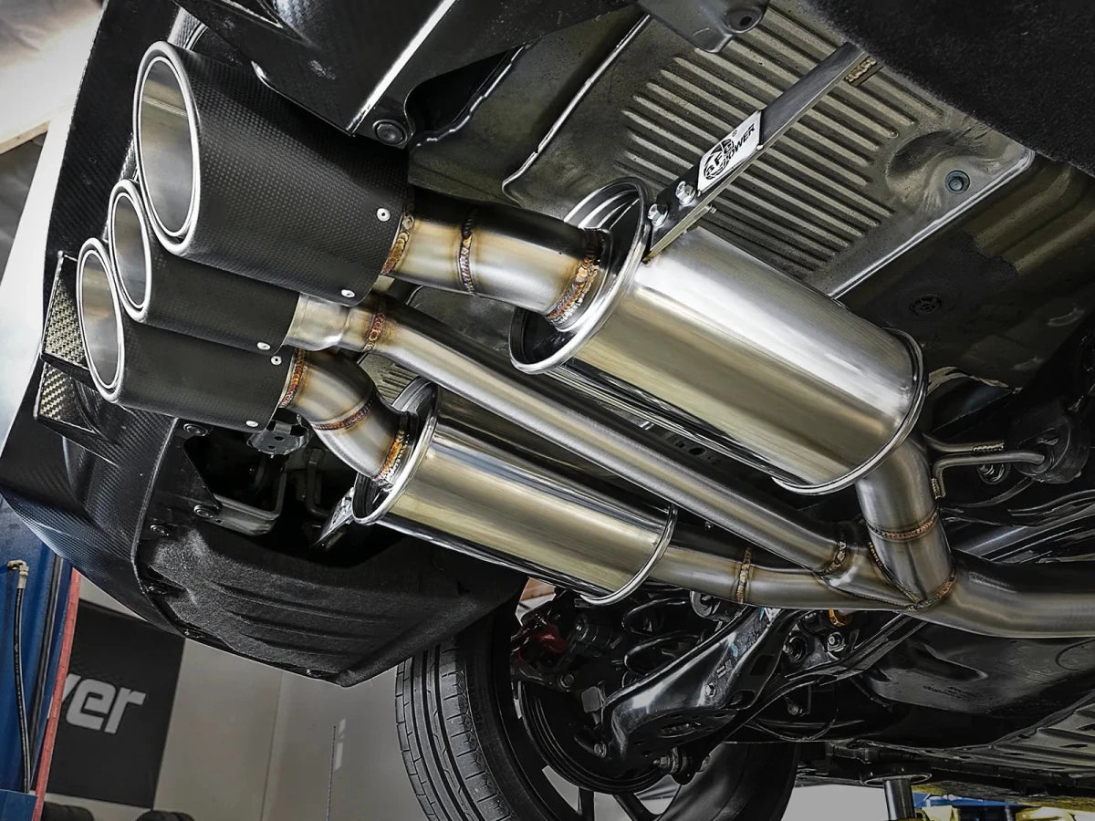 AFE - aFe Takeda 3in 304 SS Cat - Back Exhaust 17 - 21 Honda Civic Type R L4 2.0L (t)