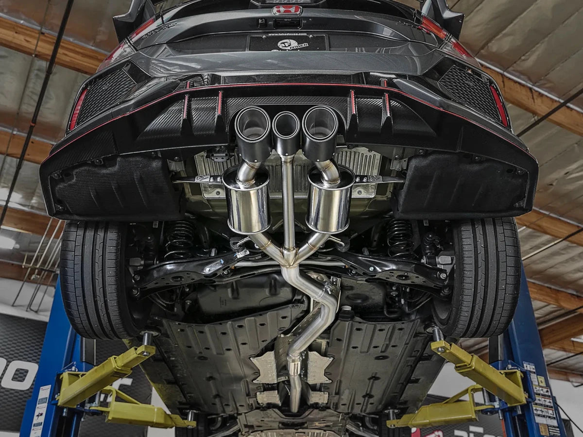AFE - aFe Takeda 3in 304 SS Cat - Back Exhaust 17 - 21 Honda Civic Type R L4 2.0L (t)