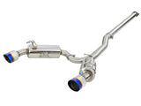 AFE - aFe Takeda Exhaust 304SS Dual Cat - Back w/ Polished Tips 08 - 13 Mitsubishi Lancer Evo X L4 2.0L Turbo