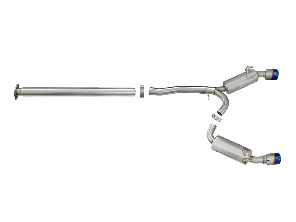 AFE - aFe Takeda Exhaust 304SS Dual Cat - Back w/ Polished Tips 08 - 13 Mitsubishi Lancer Evo X L4 2.0L Turbo
