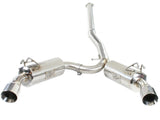 AFE - aFe Takeda Exhaust 304SS Dual Cat - Back w/ Polished Tips 08 - 13 Mitsubishi Lancer Evo X L4 2.0L Turbo