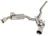 AFE - aFe Takeda Exhaust 304SS Dual Cat - Back w/ Polished Tips 08 - 13 Mitsubishi Lancer Evo X L4 2.0L Turbo
