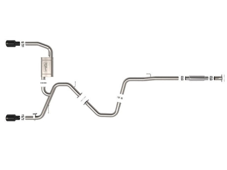 AFE - aFe Takeda Hyundai Elantra N 22 - 23 L4 - 2.0L (t) 3in 304 SS Cat - Back Exhaust w/ Black Tips - Panda Motorworks