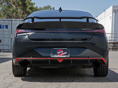 AFE - aFe Takeda Hyundai Elantra N 22 - 23 L4 - 2.0L (t) 3in 304 SS Cat - Back Exhaust w/ Black Tips - Panda Motorworks