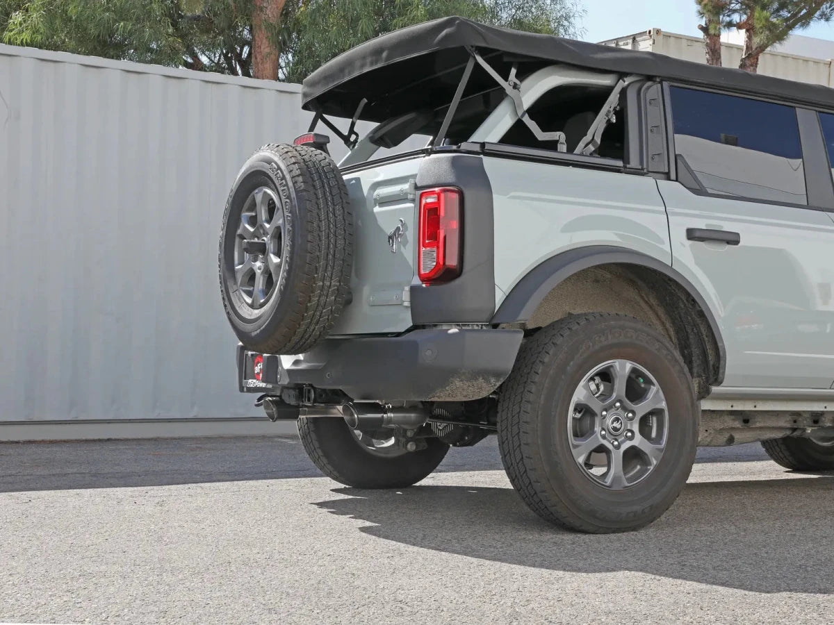 AFE - aFe Vulcan 3in 304 SS Axle - Back Exhaust 2021 Ford Bronco 2.3L/2.7L