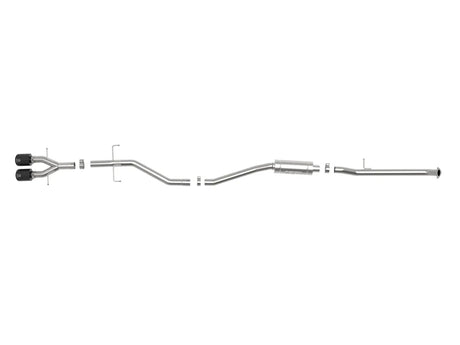 AFE - Takeda 304 Stainless Steel Cat - Back Exhaust System - 10th Gen Honda Civic SI Coupe