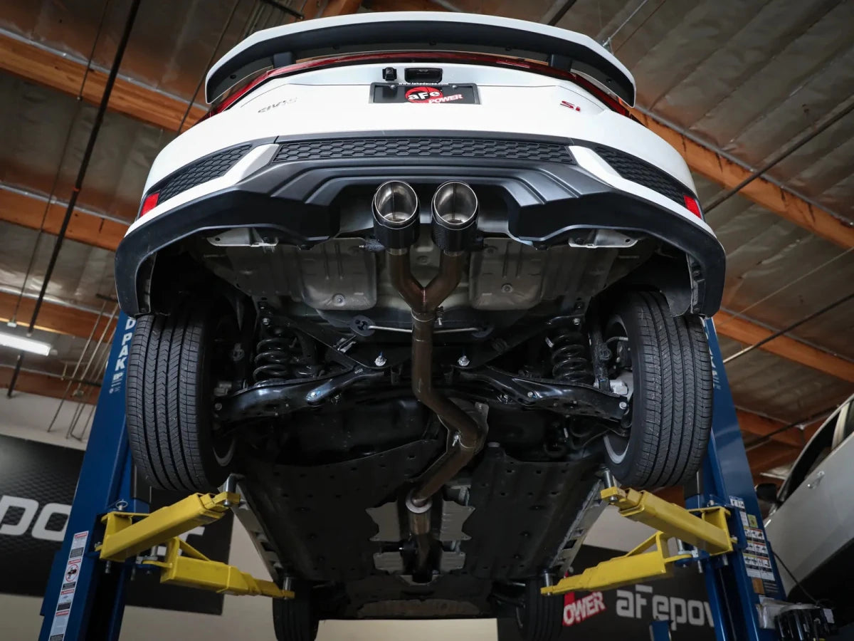 AFE - Takeda 304 Stainless Steel Cat - Back Exhaust System - 10th Gen Honda Civic SI Coupe
