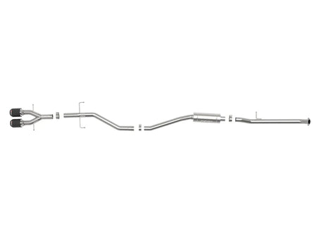 AFE - Takeda 304 Stainless Steel Cat - Back Exhaust System - 10th Gen Honda Civic SI Coupe