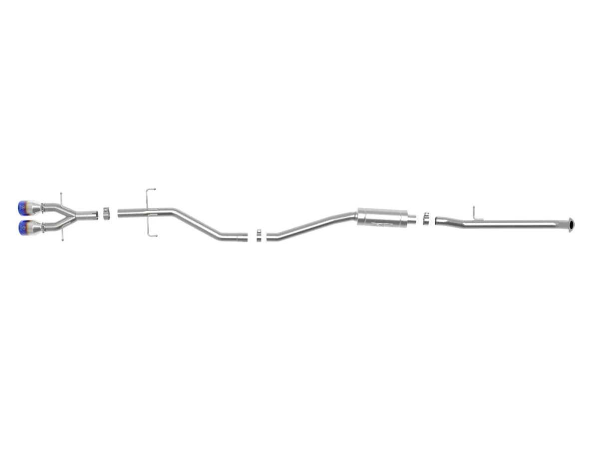 AFE - Takeda 304 Stainless Steel Cat - Back Exhaust System - 10th Gen Honda Civic SI Coupe