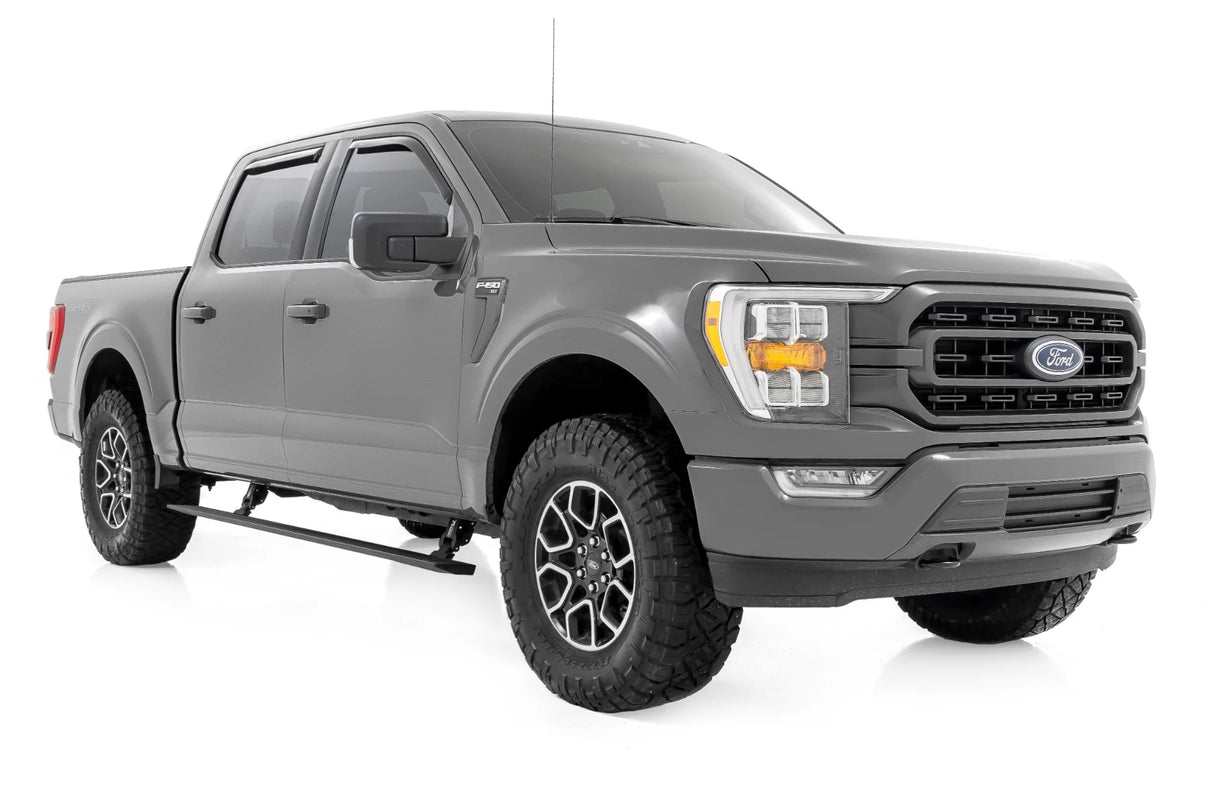 Rough Country Power Running Boards Dual Electric Motor  Ford F-150 (15-25) | F-250/F-350 Super Duty (17-25)