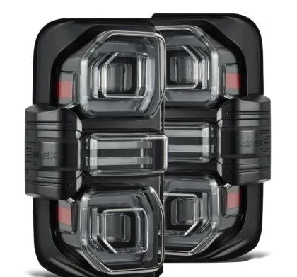AlphaRex - AlphaRex 21 - 24 Ford Bronco NOVA LED Tail Lights - Black - Panda Motorworks