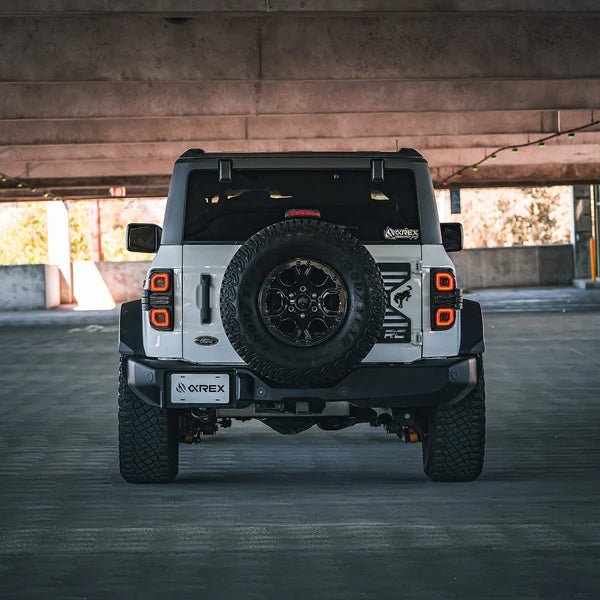 AlphaRex - AlphaRex 21 - 24 Ford Bronco NOVA LED Tail Lights - Black - Panda Motorworks