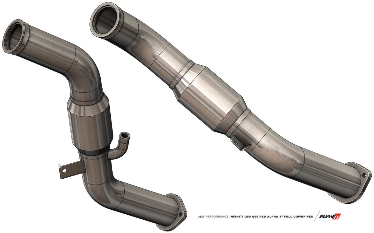 AMS Performance - AMS Performance VR30DDTT Street Full Downpipes W/GESI Cats