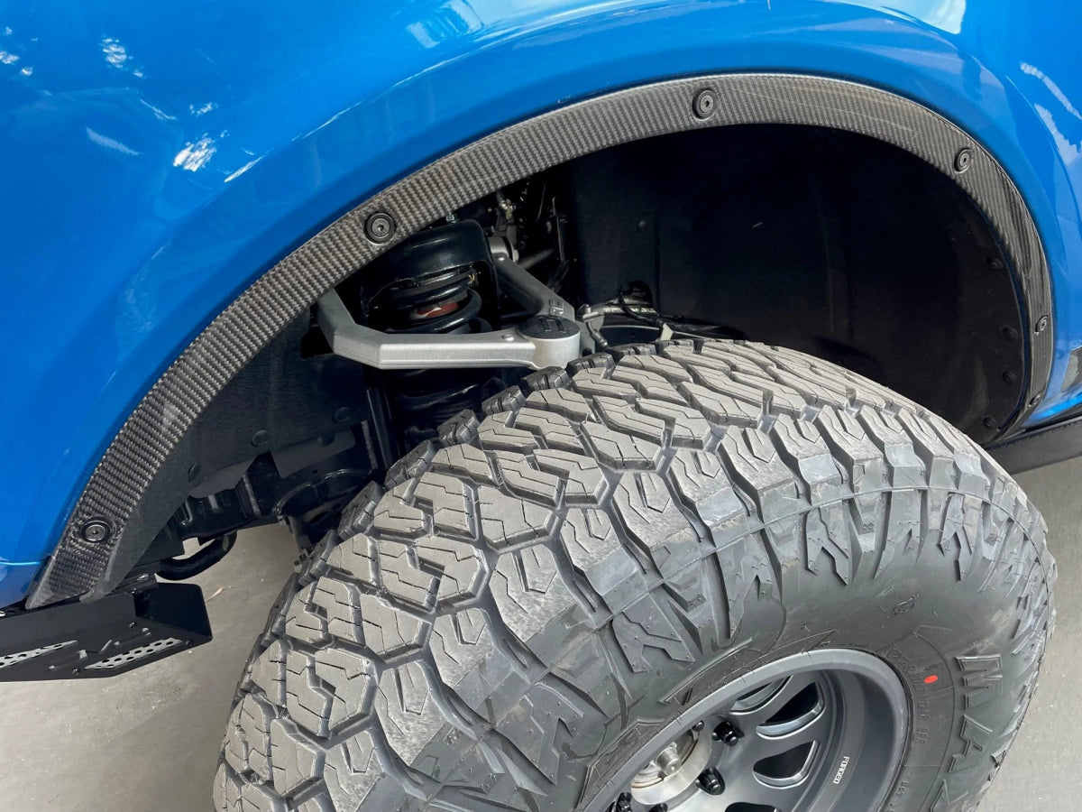 Anderson Composites - Anderson Composites 21 - 24 Ford Bronco 2 Door Carbon Fiber Fender Flare Delete Kit - Panda Motorworks