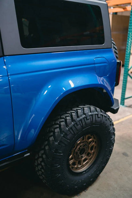 Anderson Composites - Anderson Composites 21 - 24 Ford Bronco 2DR Fiberglass Rear Quarter Panel (2in Rise & 2.5in Wider) - Panda Motorworks