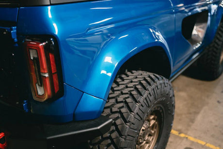 Anderson Composites - Anderson Composites 21 - 24 Ford Bronco 2DR Fiberglass Rear Quarter Panel (2in Rise & 2.5in Wider) - Panda Motorworks