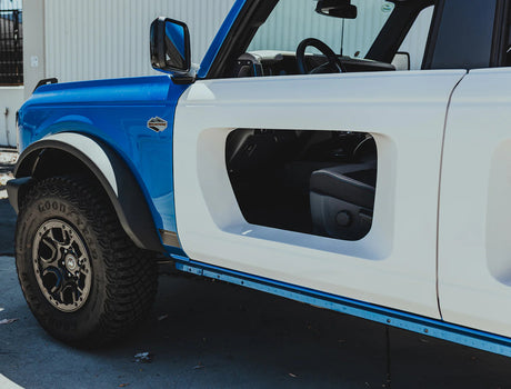 Anderson Composites - Anderson Composites 21 - 24 Ford Bronco 4DR Fiberglass Front Doors (Pair) NO Inserts - Off Road - Panda Motorworks