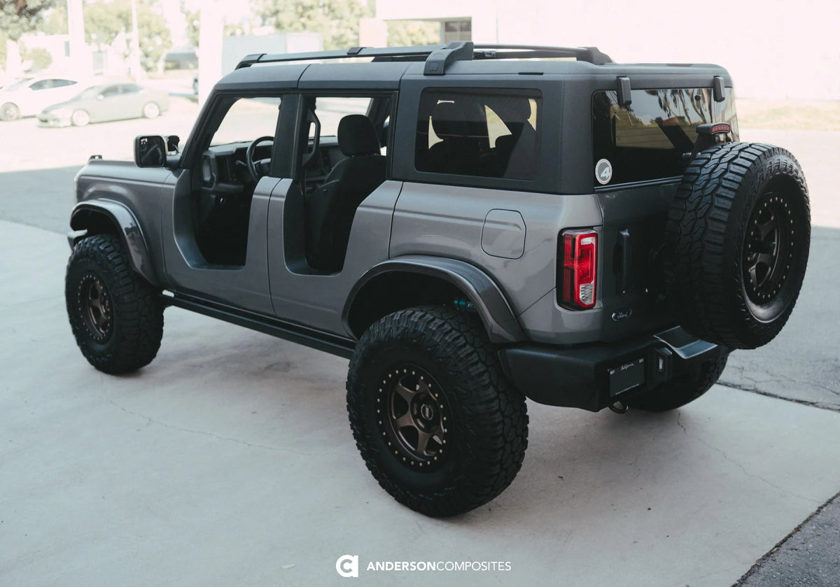 Anderson Composites - Anderson Composites 21 - 24 Ford Bronco 4DR Fiberglass Front Roadster Doors (Pair) - Panda Motorworks