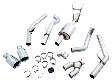 AWE Tuning - AWE 0FG Exhaust Suite for the 4th Gen RAM 1500 5.7L (without bumper cutouts)