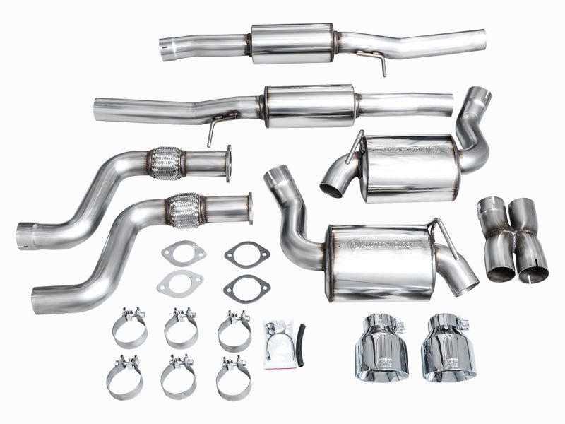 AWE Tuning - AWE 2023 Nissan Z RZ34 RWD Touring Edition Catback Exhaust System w/ Chrome Silver Tips - Panda Motorworks