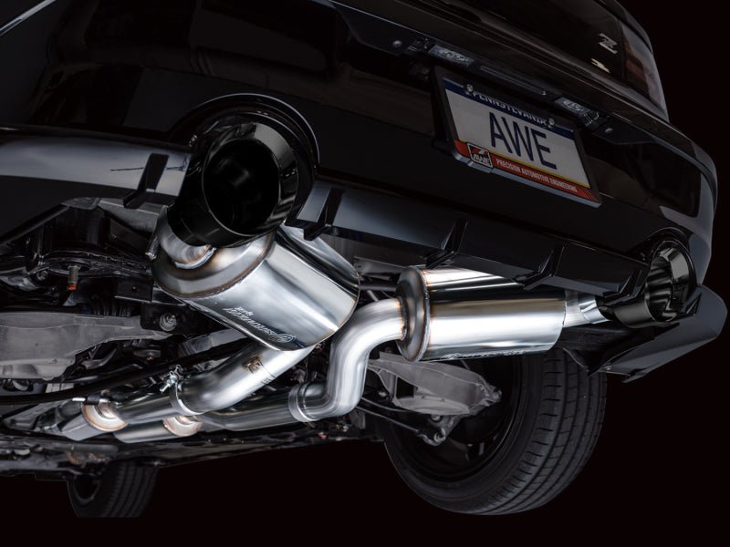 AWE Tuning - AWE 2023 Nissan Z RZ34 RWD Touring Edition Catback Exhaust System w/ Diamond Black Tips - Panda Motorworks