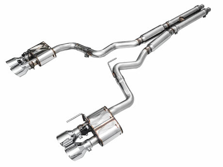 AWE Tuning - AWE Exhaust Suite for S650 Ford Mustang Quad Tip GT