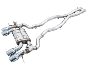 AWE Tuning - AWE SwitchPath Catback Exhaust for BMW G8X M3/M4 - Chrome Silver Tips - Panda Motorworks