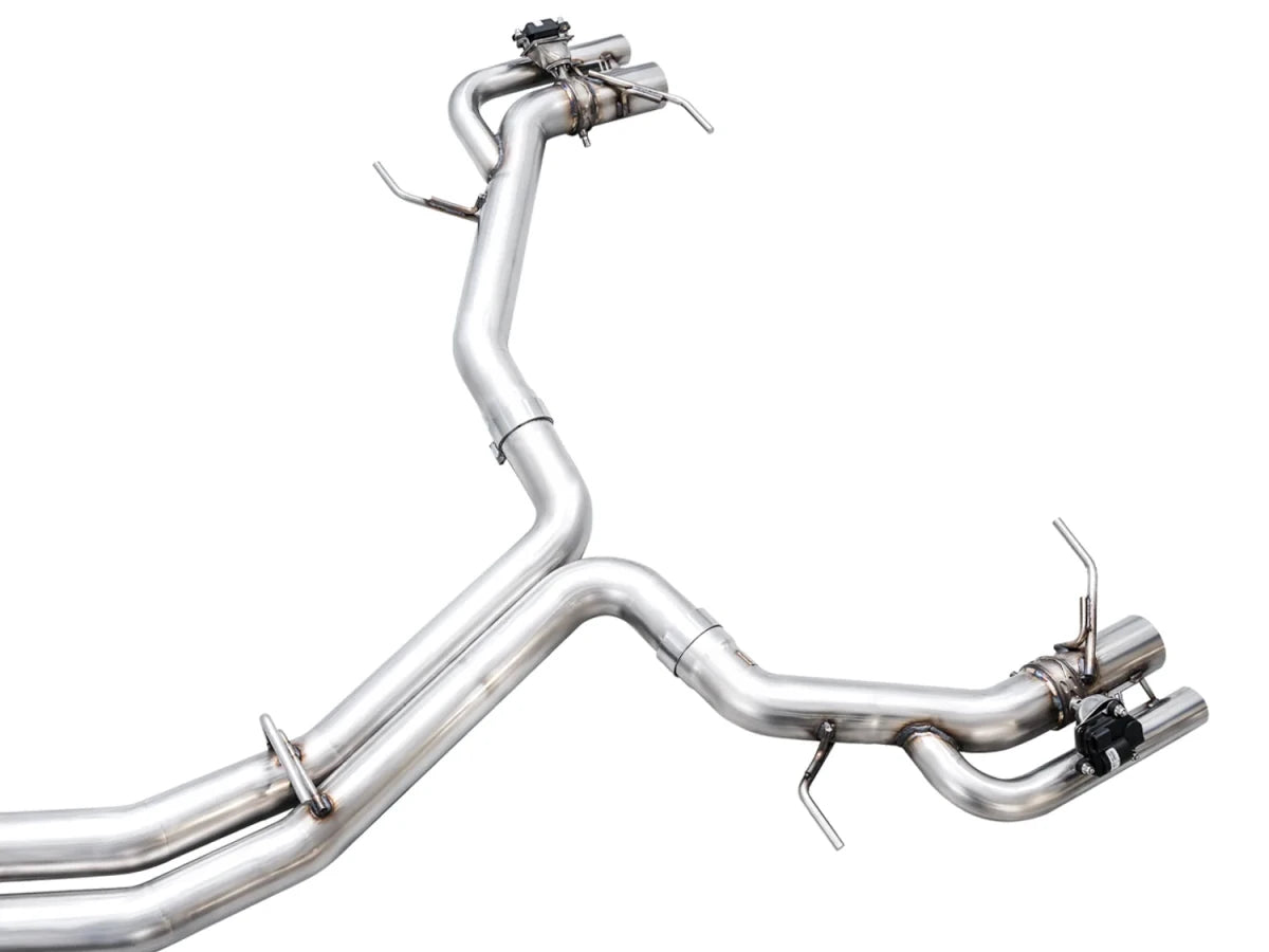 AWE Tuning - AWE Tuning 21 - 26 Audi C8 RS6/RS7 SwitchPath Cat - back Exhaust - Diamond Black Tips