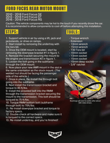 AWR Racing - AWR Racing 2013 - 2018 Ford Focus ST rear motor mount - Panda Motorworks