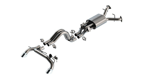Borla - Borla 22 - 24 Ford Bronco Raptor V6 Turbo AT 2WD / 4WD ATAK Catback Exhaust w/ 4in Tips - Panda Motorworks