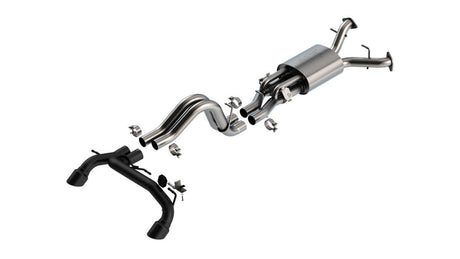 Borla - Borla 22 - 24 Ford Bronco Raptor V6 Turbo AT 2WD / 4WD ATAK Catback Exhaust w/ 4in Tips - Panda Motorworks
