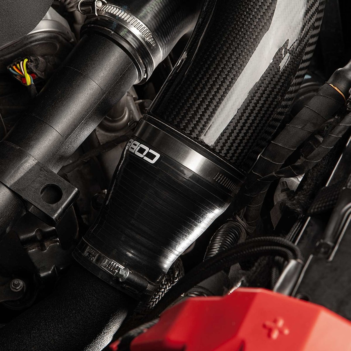 COBB - COBB Redline Carbon Fiber Turbo Inlets for Ford F-150/Raptor (Gen3) 2021-2026