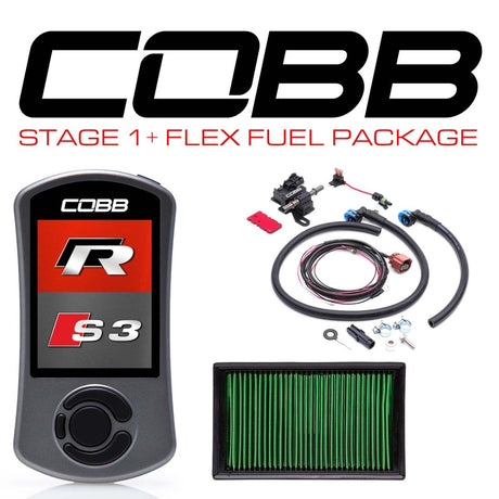 COBB - Cobb Stage 1+ Flex Fuel Power Pkg w/DSG/S Tronic Flashing VW Golf R (MK7/7.5) / Audi S3 (8V) - Panda Motorworks