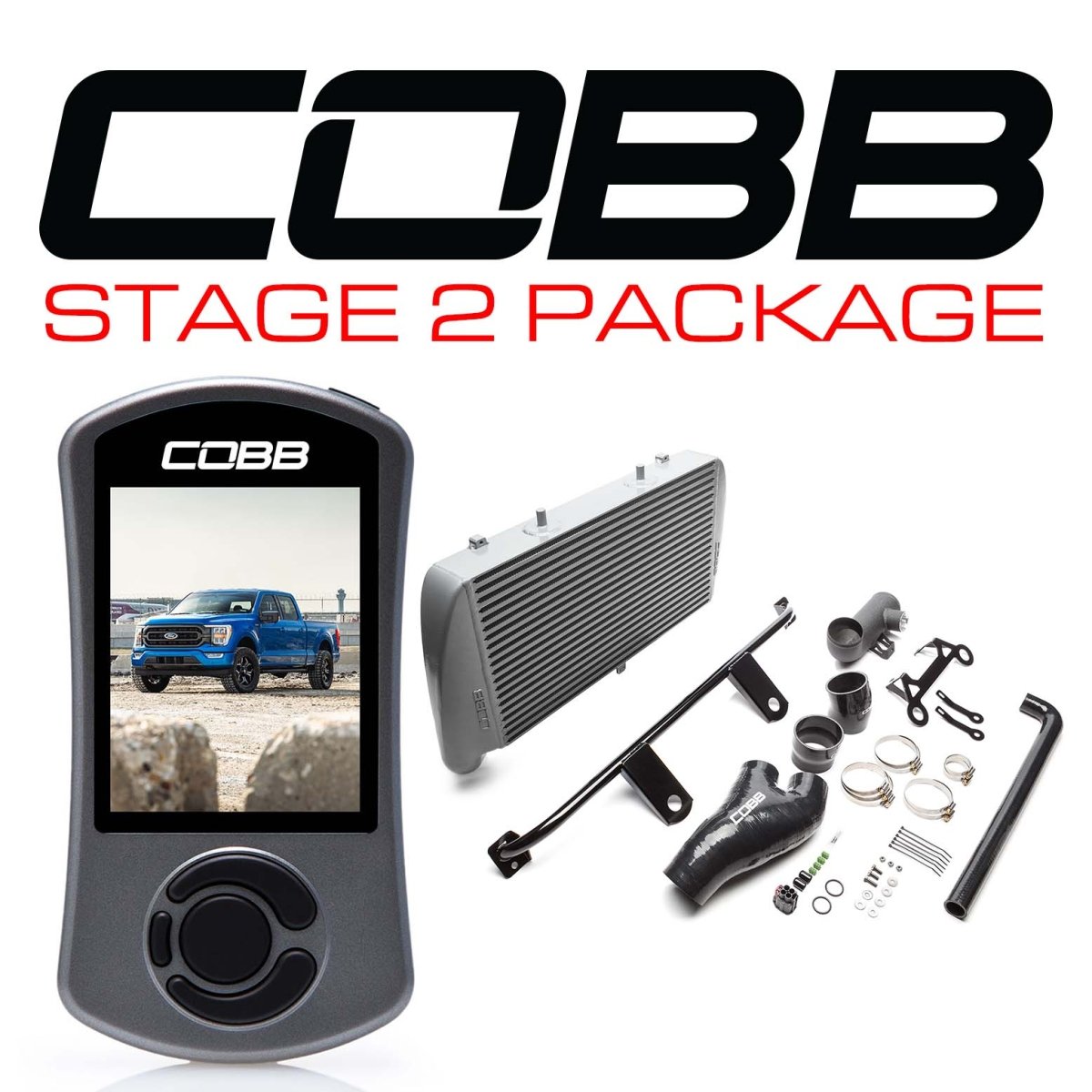 COBB - COBB STAGE 2 POWER PACKAGE SILVER FORD F - 150 3.5L / TREMOR 2021 - 2022 - Panda Motorworks