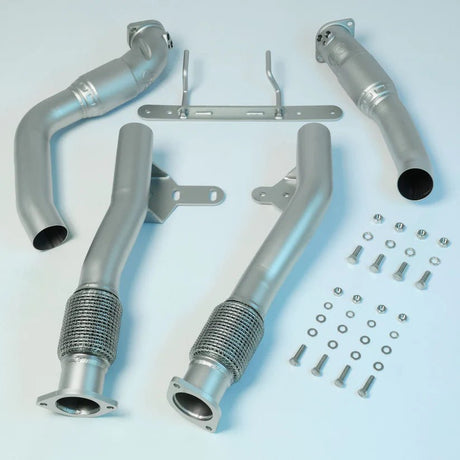 CPE Performance - QKspl™ Ford Bronco Raptor ('22+) Cast Bellmouth Downpipe Gesi