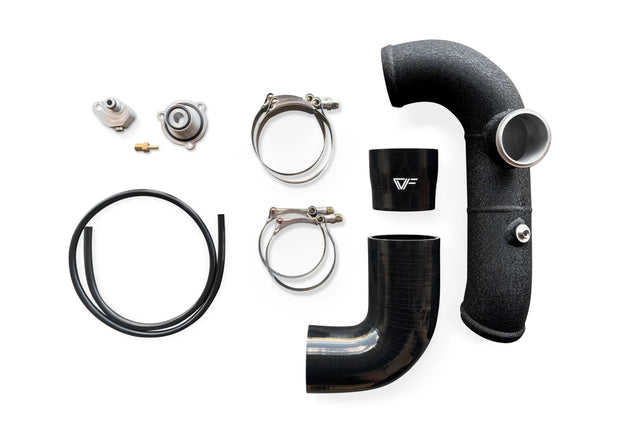 CVF - CVF Cold - side Aluminum Intercooler Pipe with TiAL Flange (2013 - 2018 Ford Focus ST) - Panda Motorworks