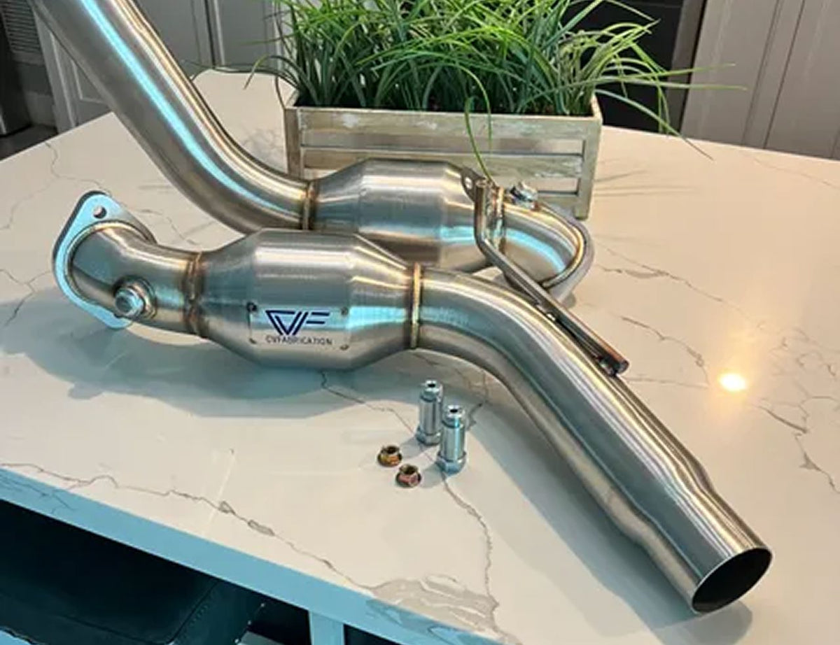 CVF Stainless Steel Catted Downpipes (2020-2024 3.0L Ford Explorer ST)