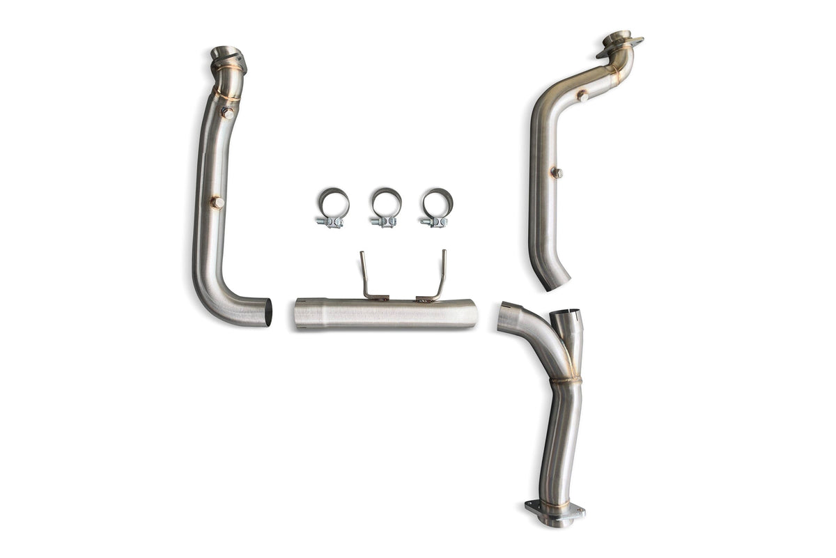 CVF Stainless Steel Race Downpipes (2011-2014 Ford F-150 3.5L EcoBoost)