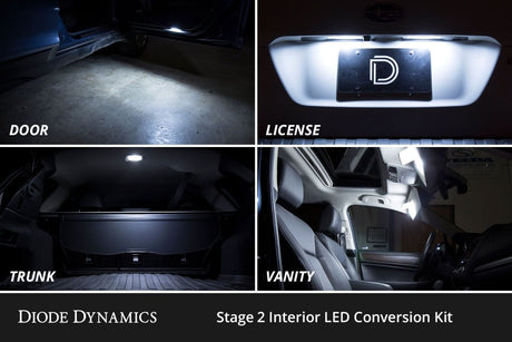 Diode Dynamics - Diode Dynamics 03 - 09 Toyota 4Runner Interior LED Kit Cool White - Panda Motorworks