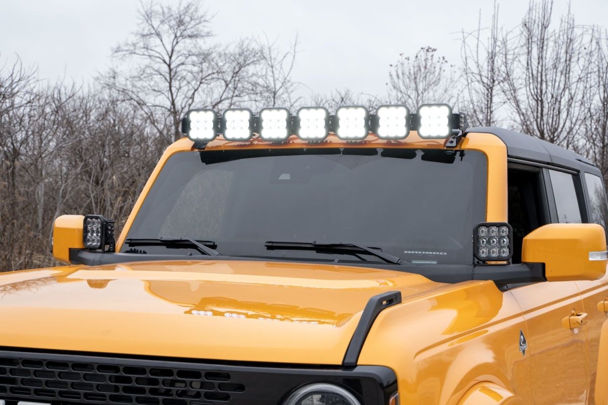 Diode Dynamics - Diode Dynamics 2021+ Ford Bronco SS5 CrossLink Windshield Combo Lightbar Kit